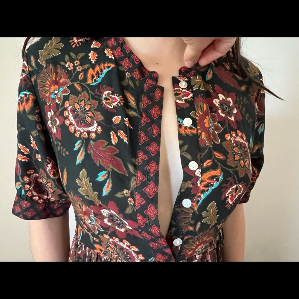 Paisley/Floral Midi Dress
